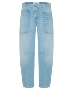 Cambio Damen Jeans - Ocean in bleached - Länge: verkürzt