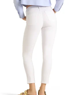 Cambio Damen Jeans - Piper short in weiß