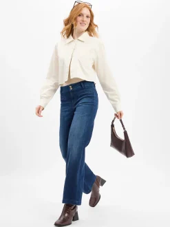 Cambio Damen Jeans - Tessa in blue stone - Länge: lang