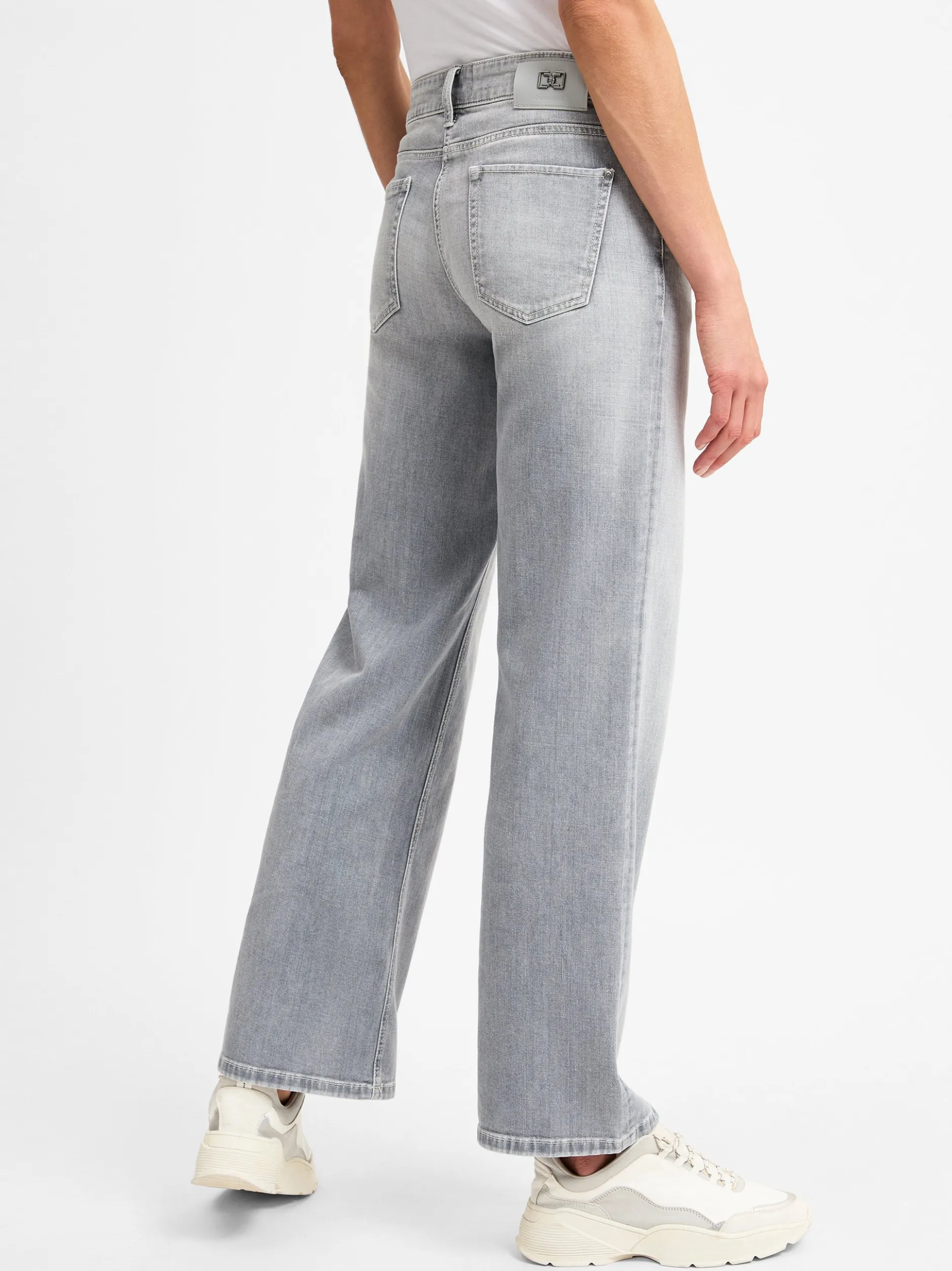 Cambio Damen Jeans - Tess in grau - Länge: lang
