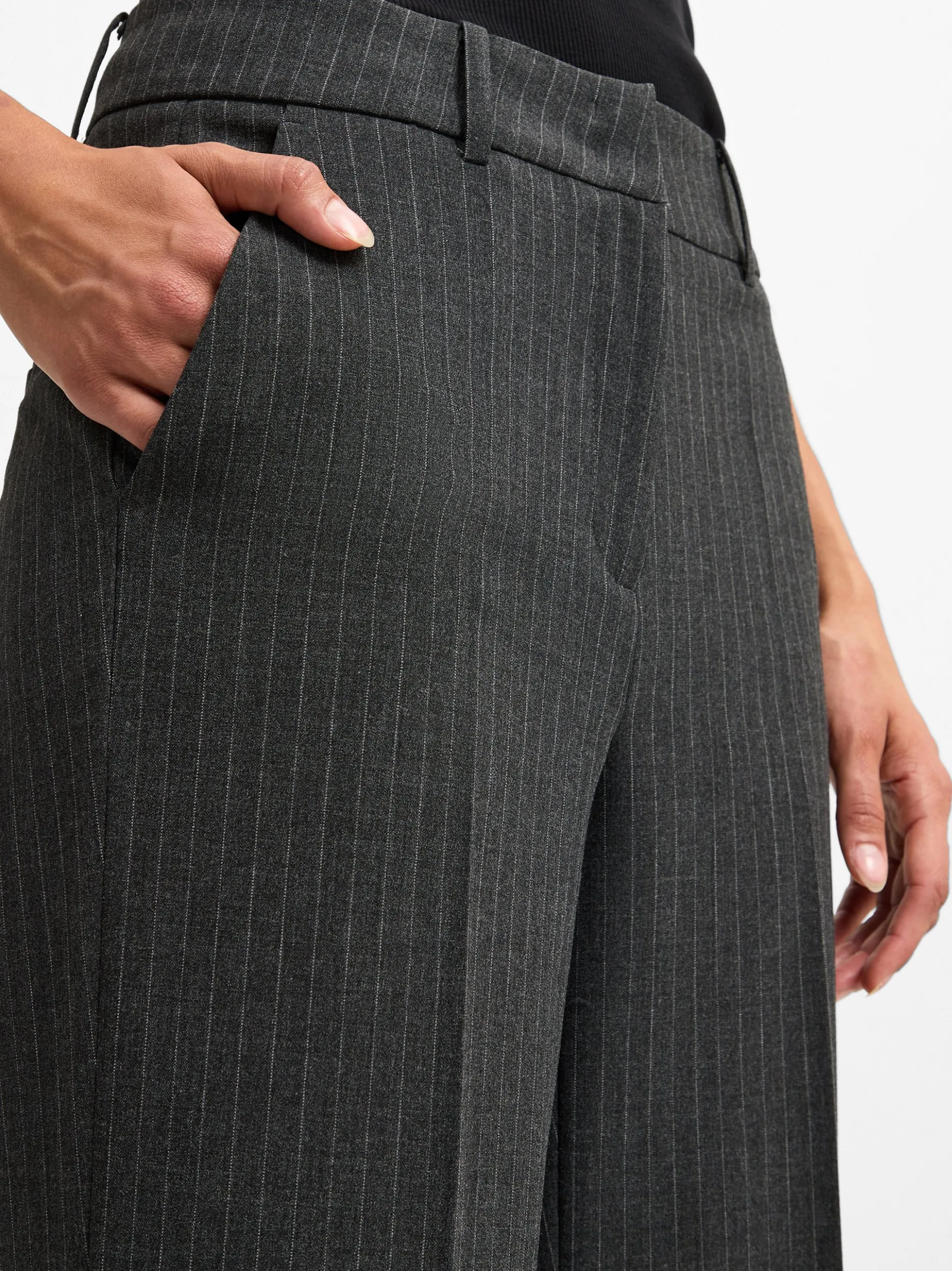 Cambio Damen Stoffhosen - Amelie in anthrazit