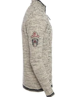 Carisma Herren Pullover in beige - Ärmel: langarm