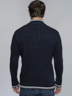 Carisma Herren Pullover in blau - Ärmel: langarm