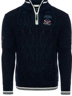 Carisma Herren Pullover in blau - Ärmel: langarm