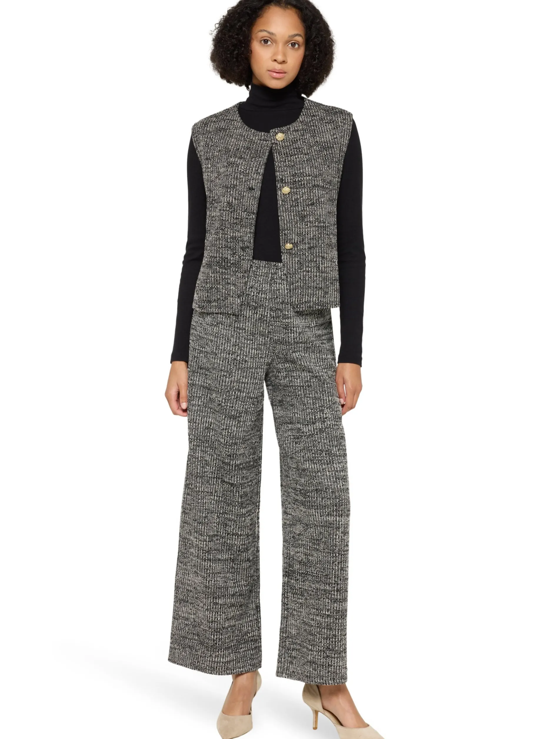 Cartoon Amazing Damen Hose in schwarz weiß - Länge: lang