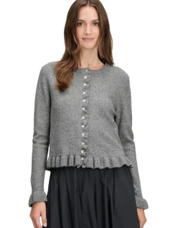 Cartoon Amazing Damen Strickjacke mit Wolle in grau