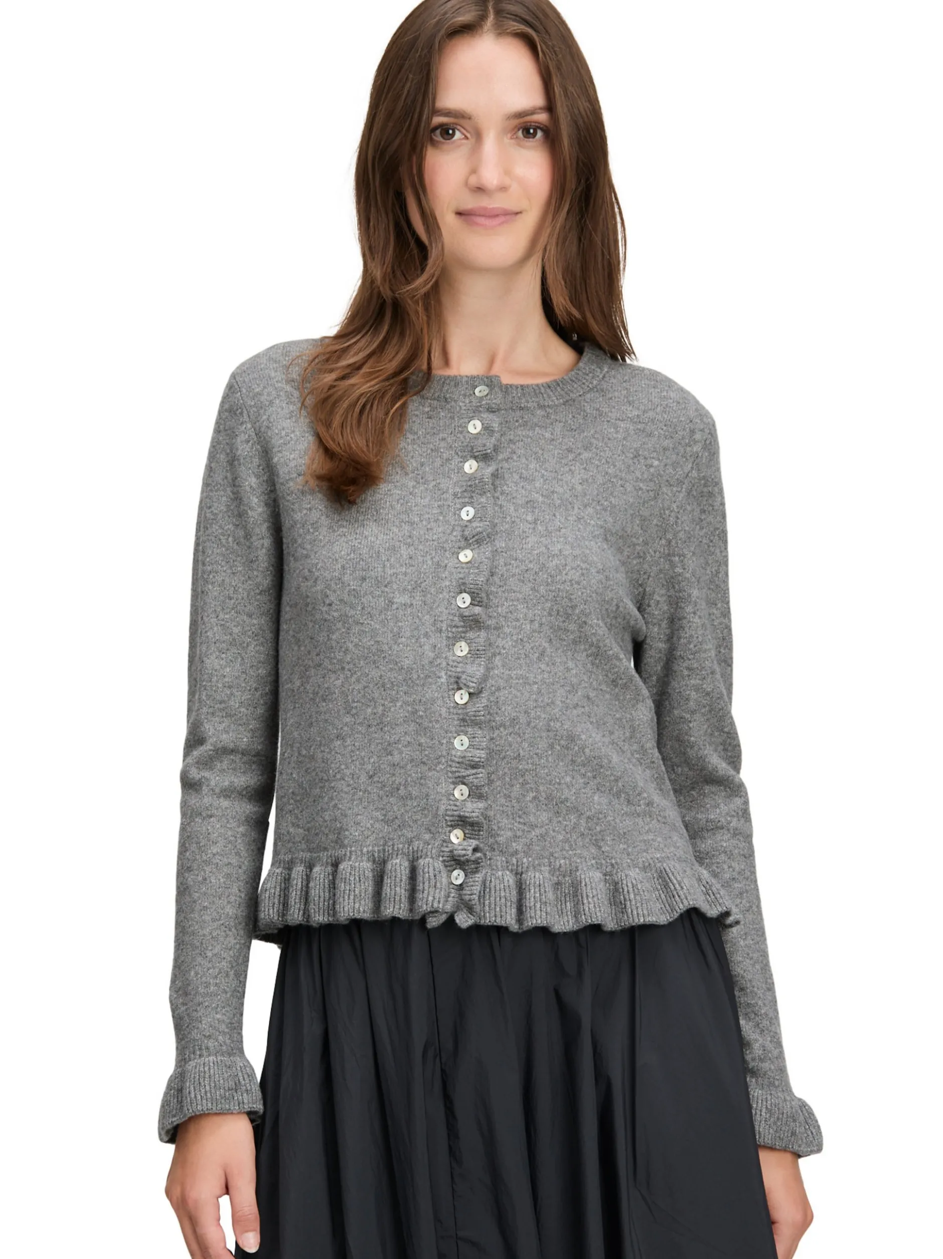 Cartoon Amazing Damen Strickjacke mit Wolle in grau