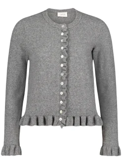 Cartoon Amazing Damen Strickjacke mit Wolle in grau