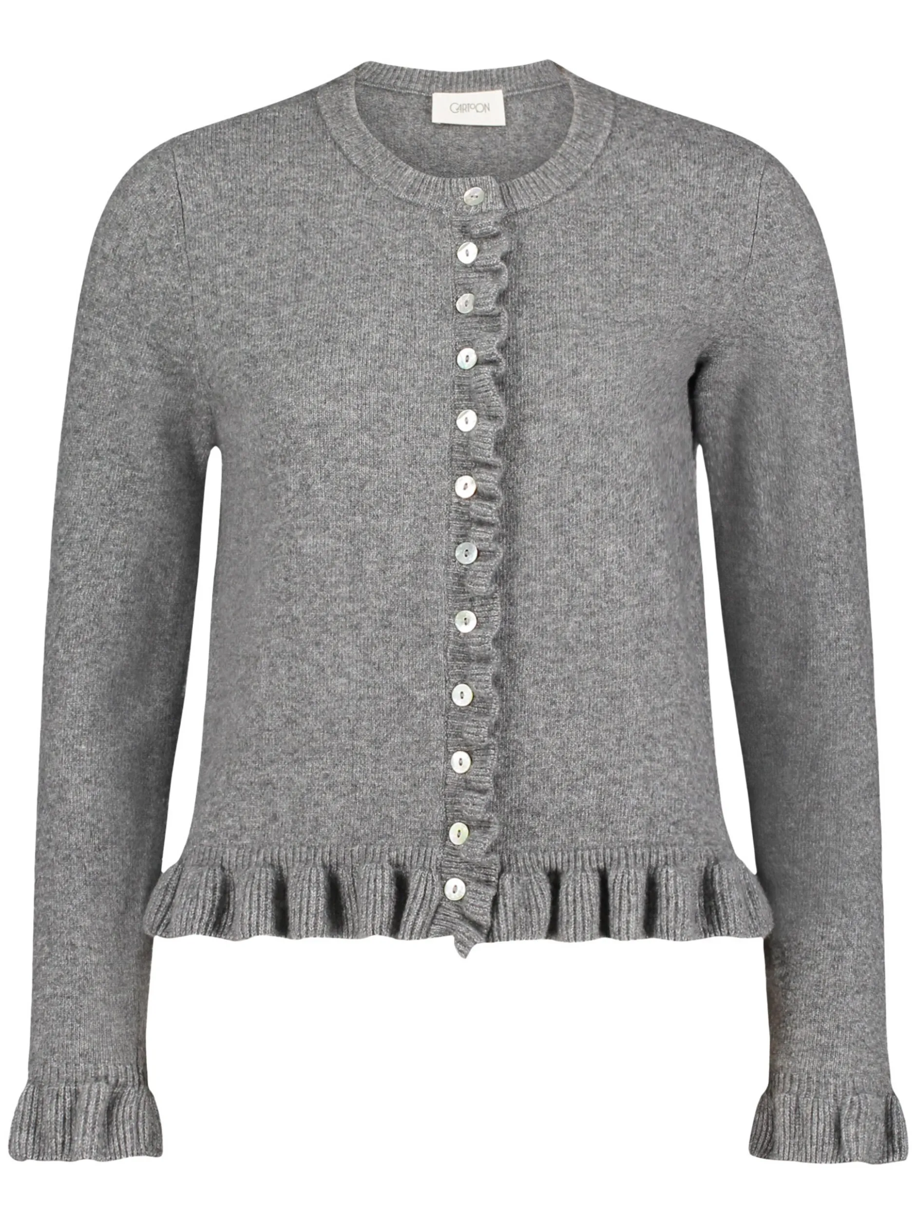Cartoon Amazing Damen Strickjacke mit Wolle in grau