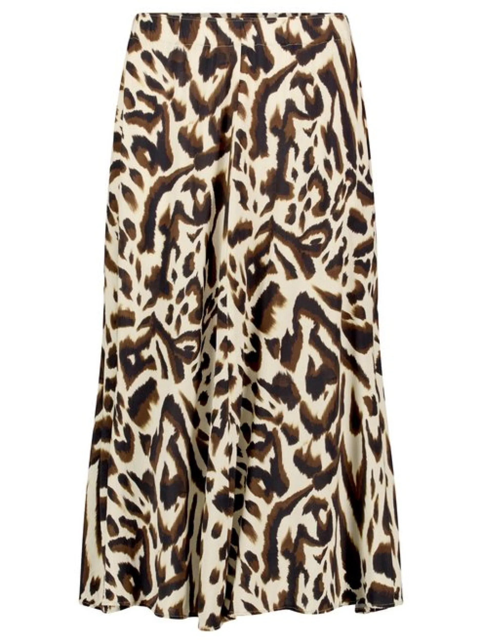 Cartoon Damen A-Linien-Rock in mehrfarbig beige