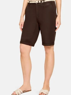 Cartoon Damen Bermudas in braun