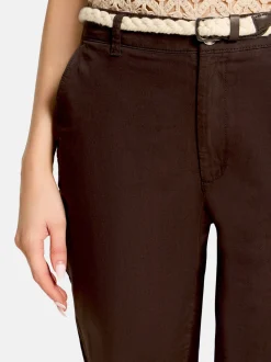 Cartoon Damen Bermudas in braun