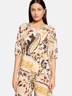 Cartoon Damen Bluse in mehrfarbig
