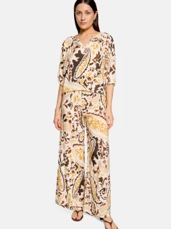 Cartoon Damen Bluse in mehrfarbig