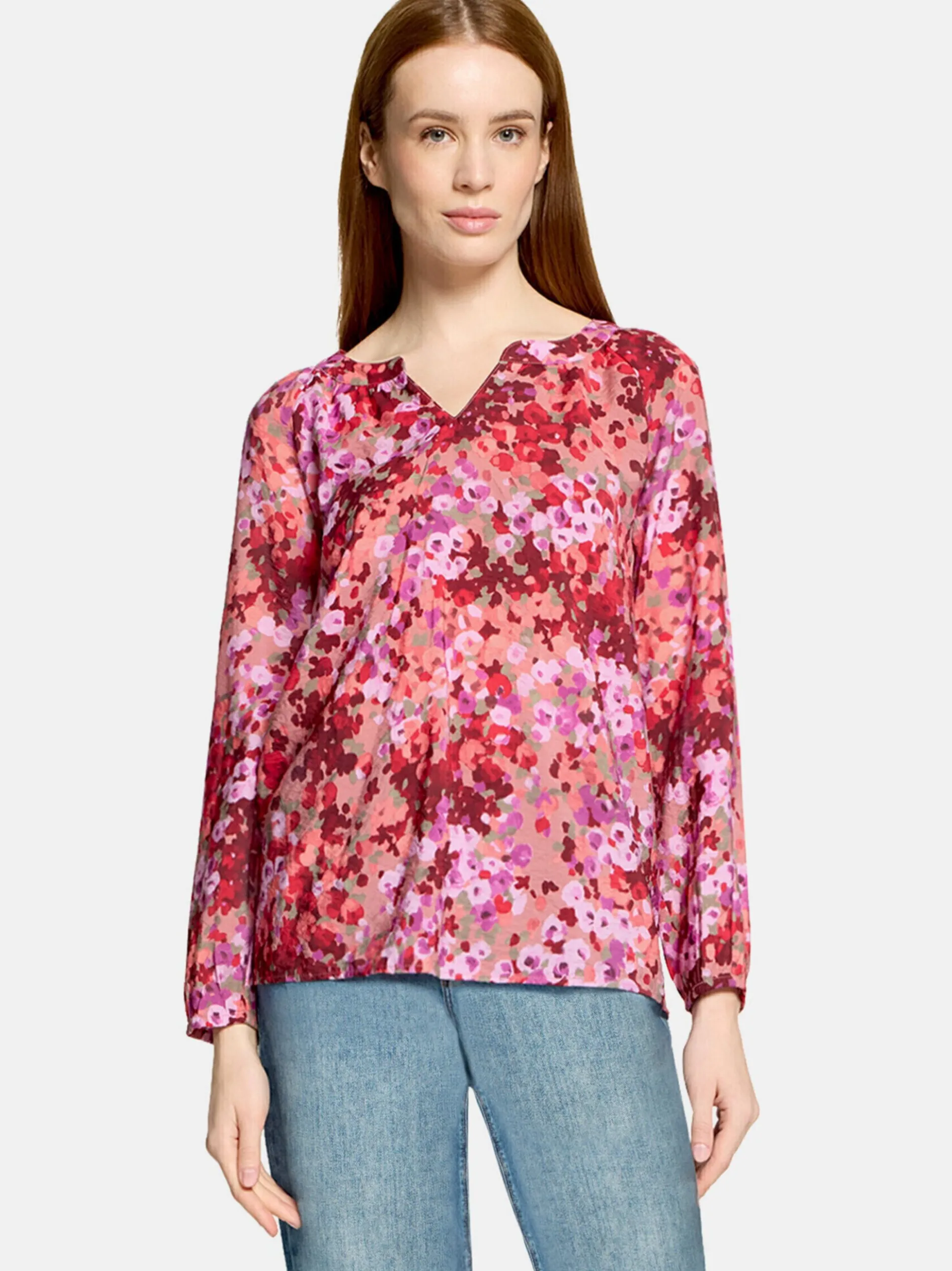 Cartoon Damen Blusenshirt in purple