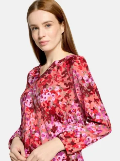 Cartoon Damen Blusenshirt in purple
