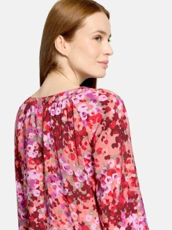 Cartoon Damen Blusenshirt in purple