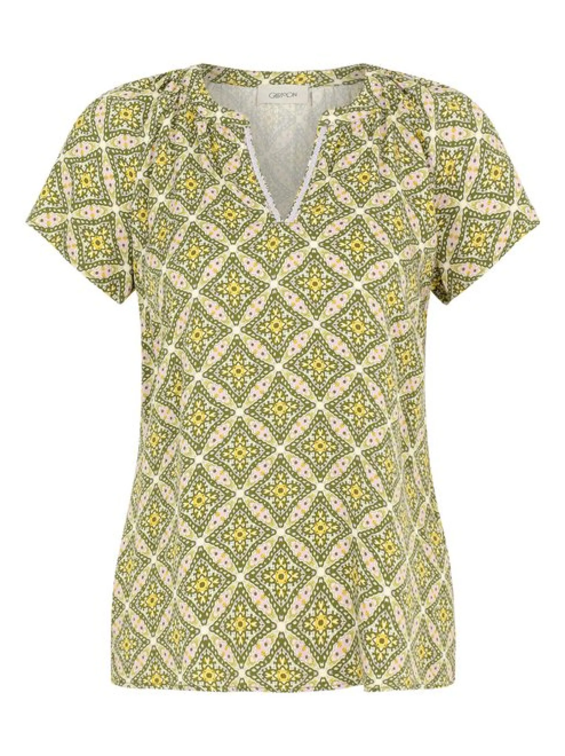 Cartoon Damen Blusenshirt in mehrfarbig