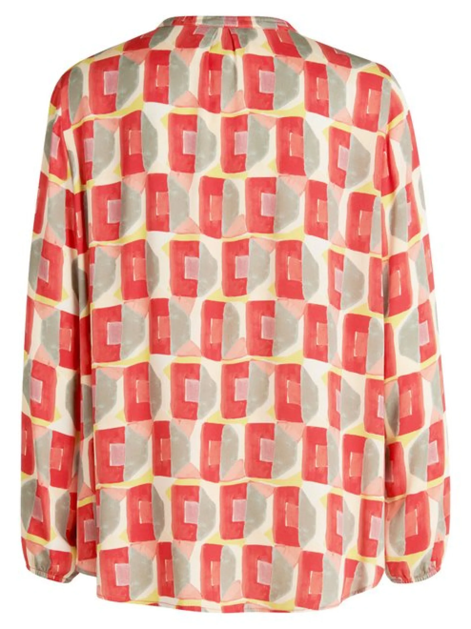 Cartoon Damen Casual-Bluse in rot mehrfarbig
