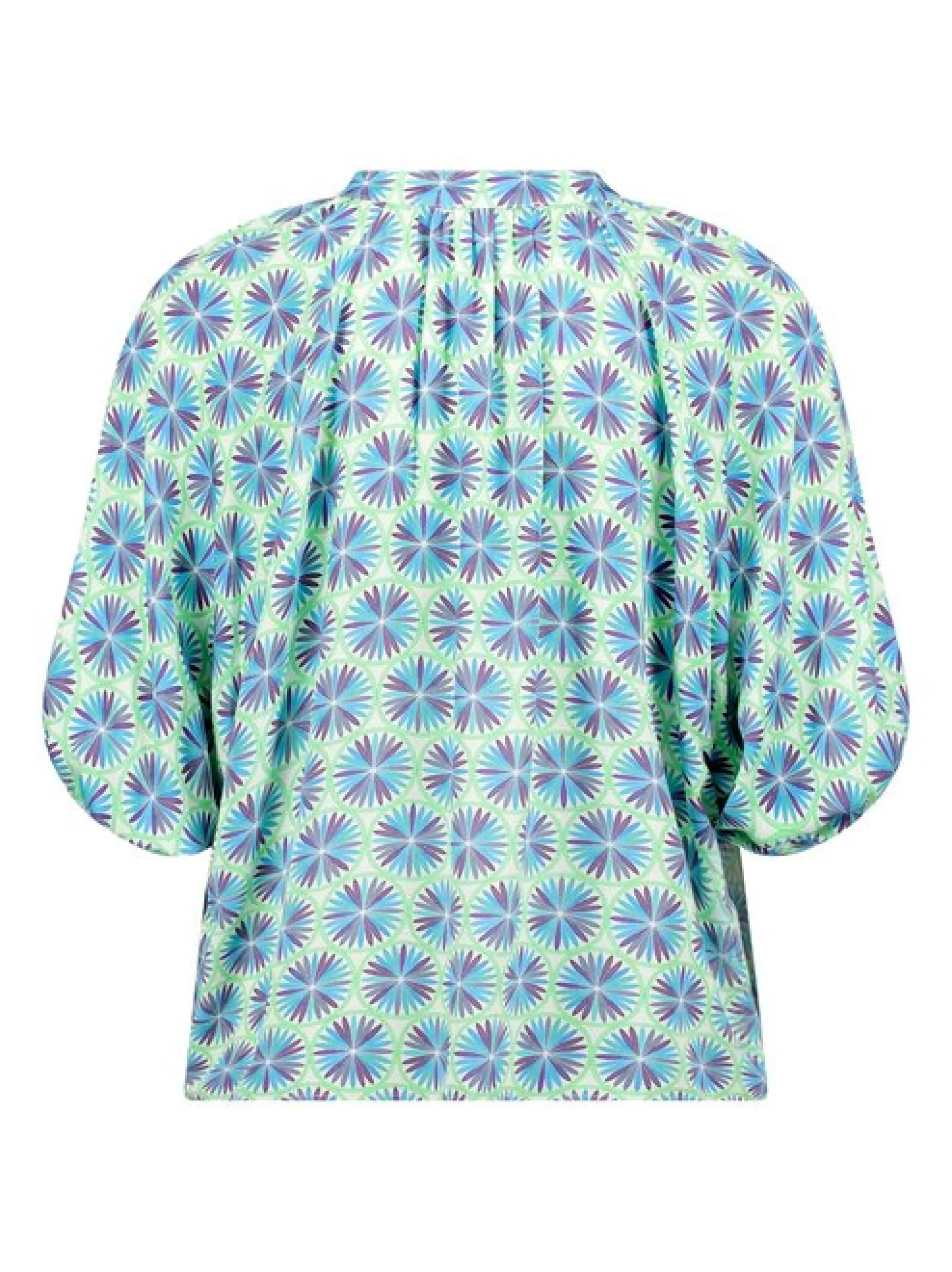 Cartoon Damen Casual-Bluse in mehrfarbig petrol