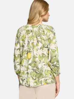 Cartoon Damen Casual-Bluse in grün