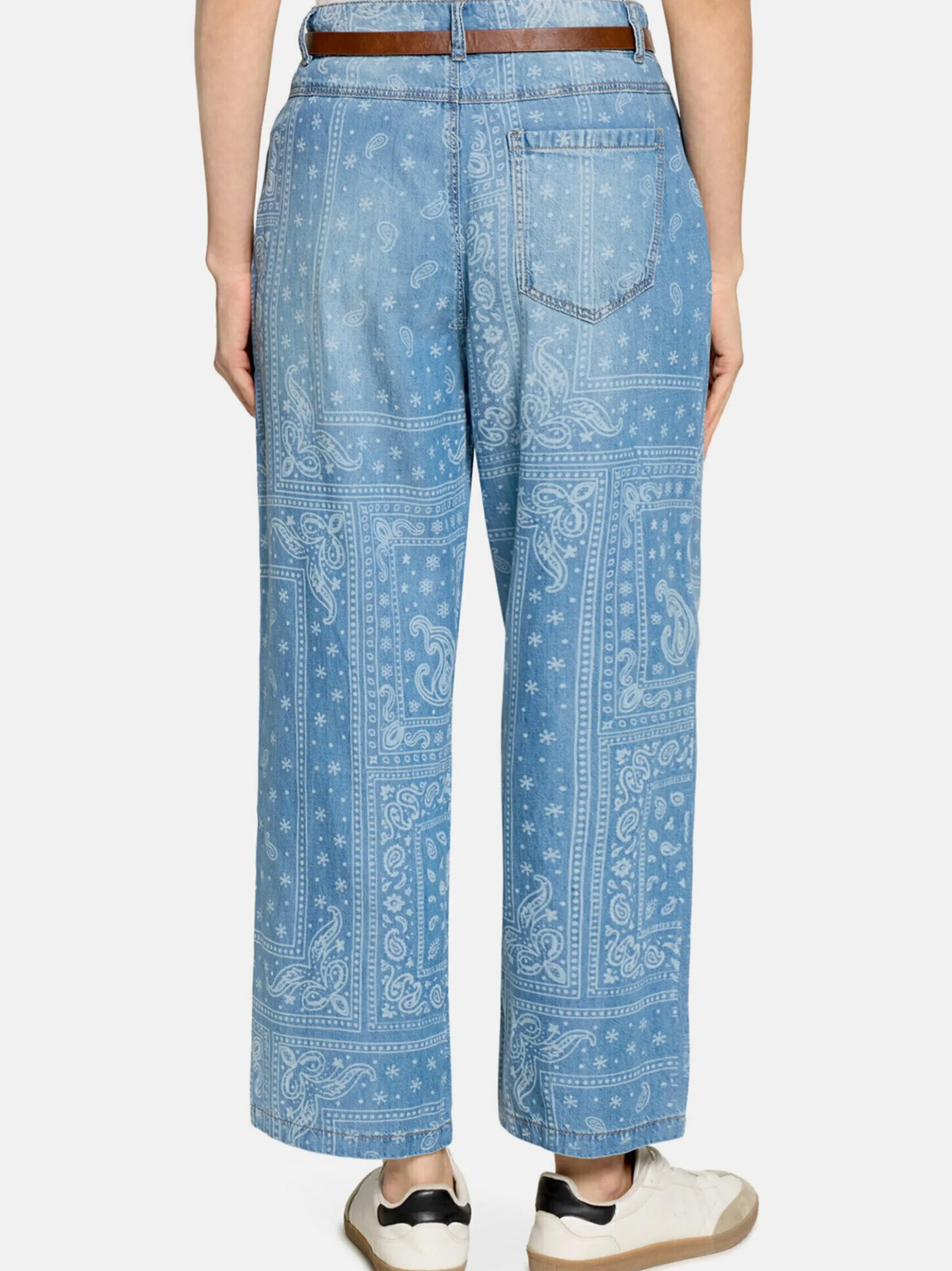 Cartoon Damen Casual-Hose in blau