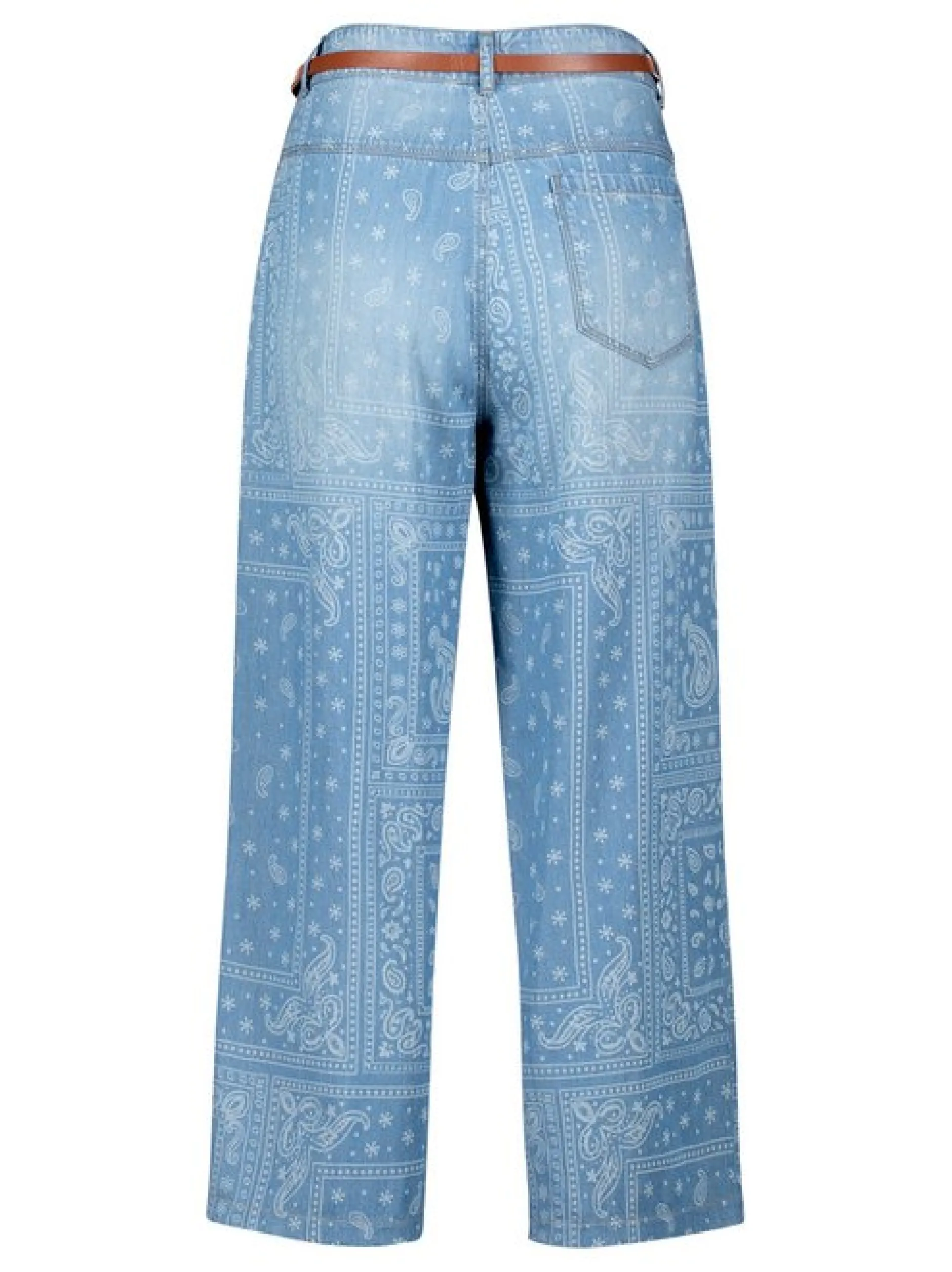 Cartoon Damen Casual-Hose in blau