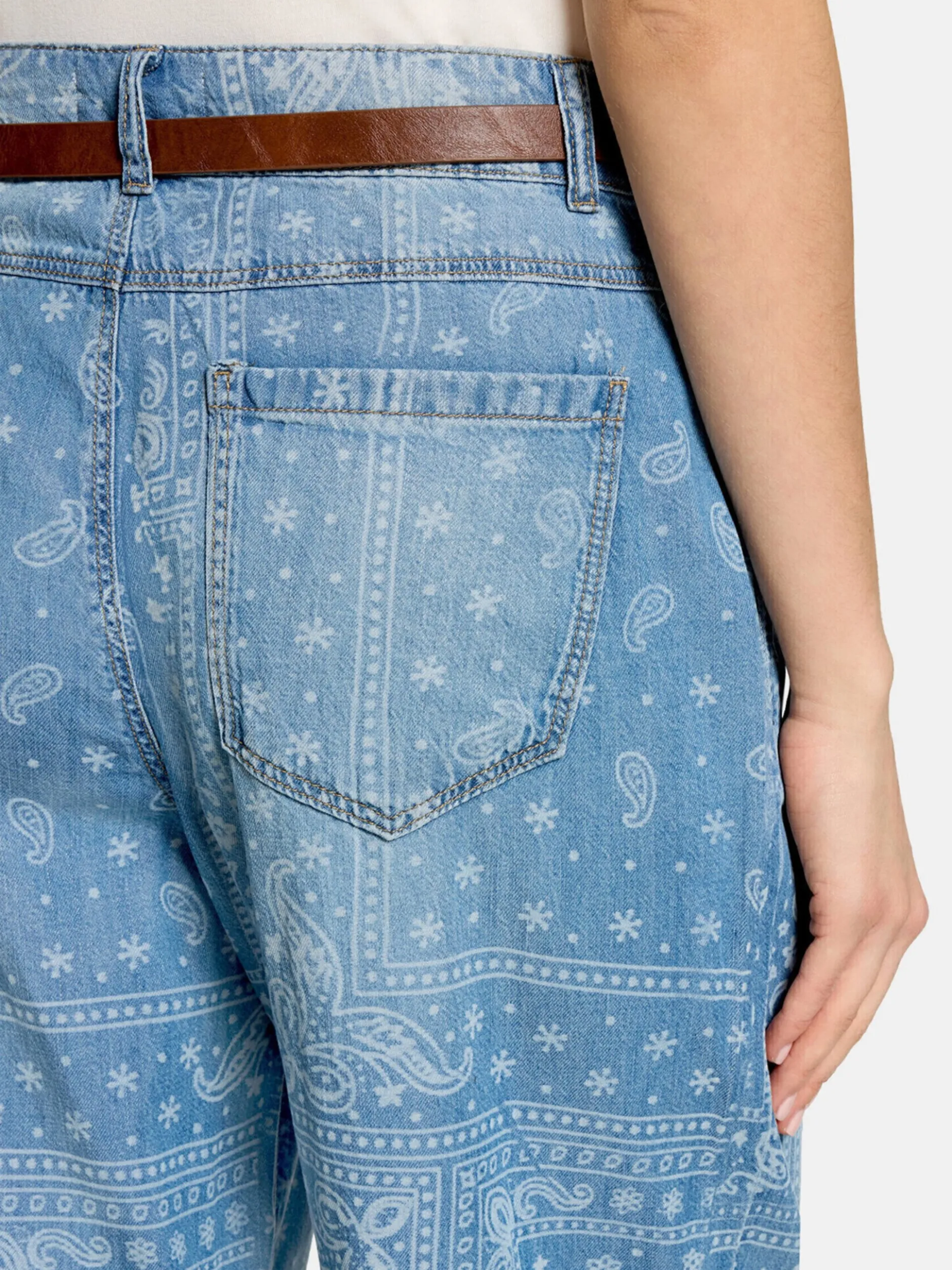 Cartoon Damen Casual-Hose in blau