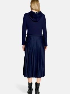 Cartoon Damen Casual-Kleid in marine royal