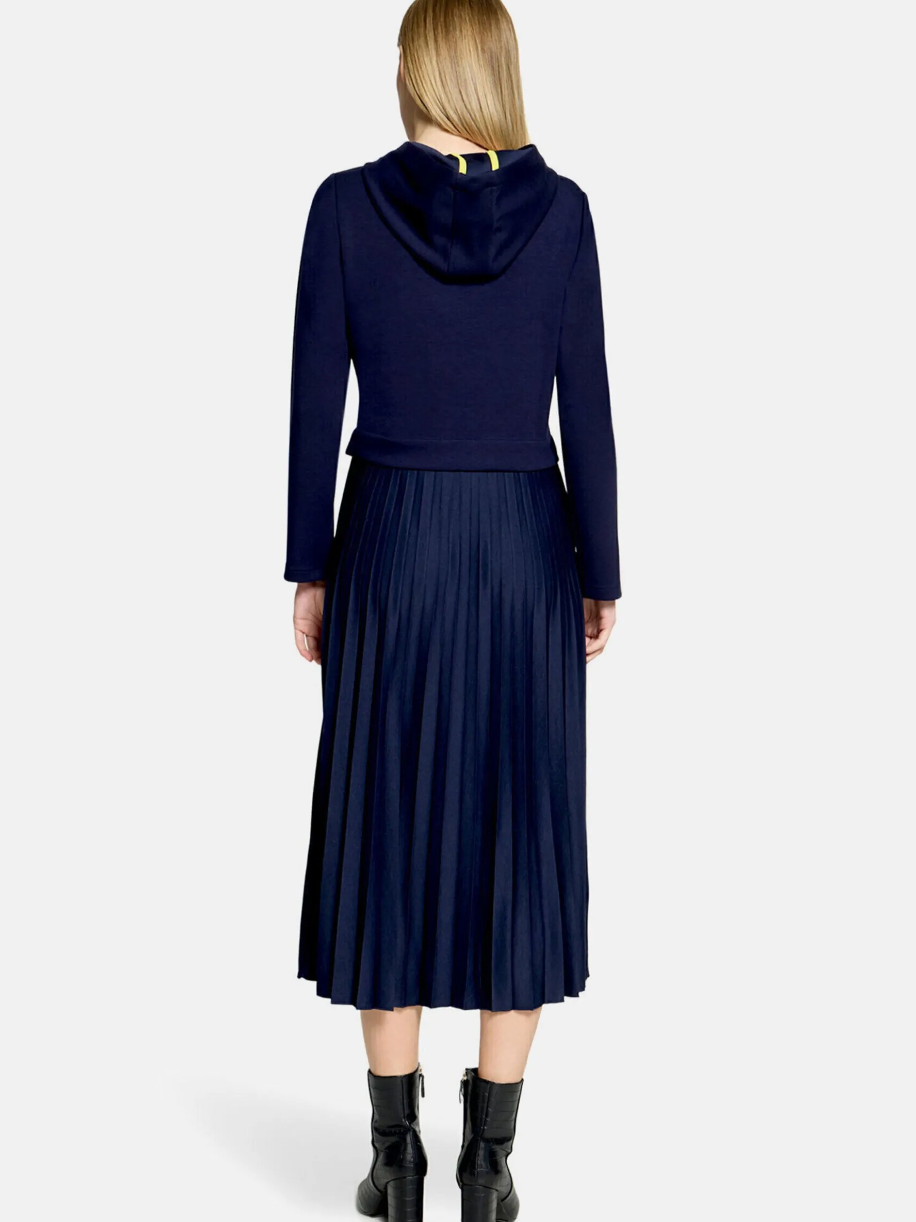Cartoon Damen Casual-Kleid in marine royal