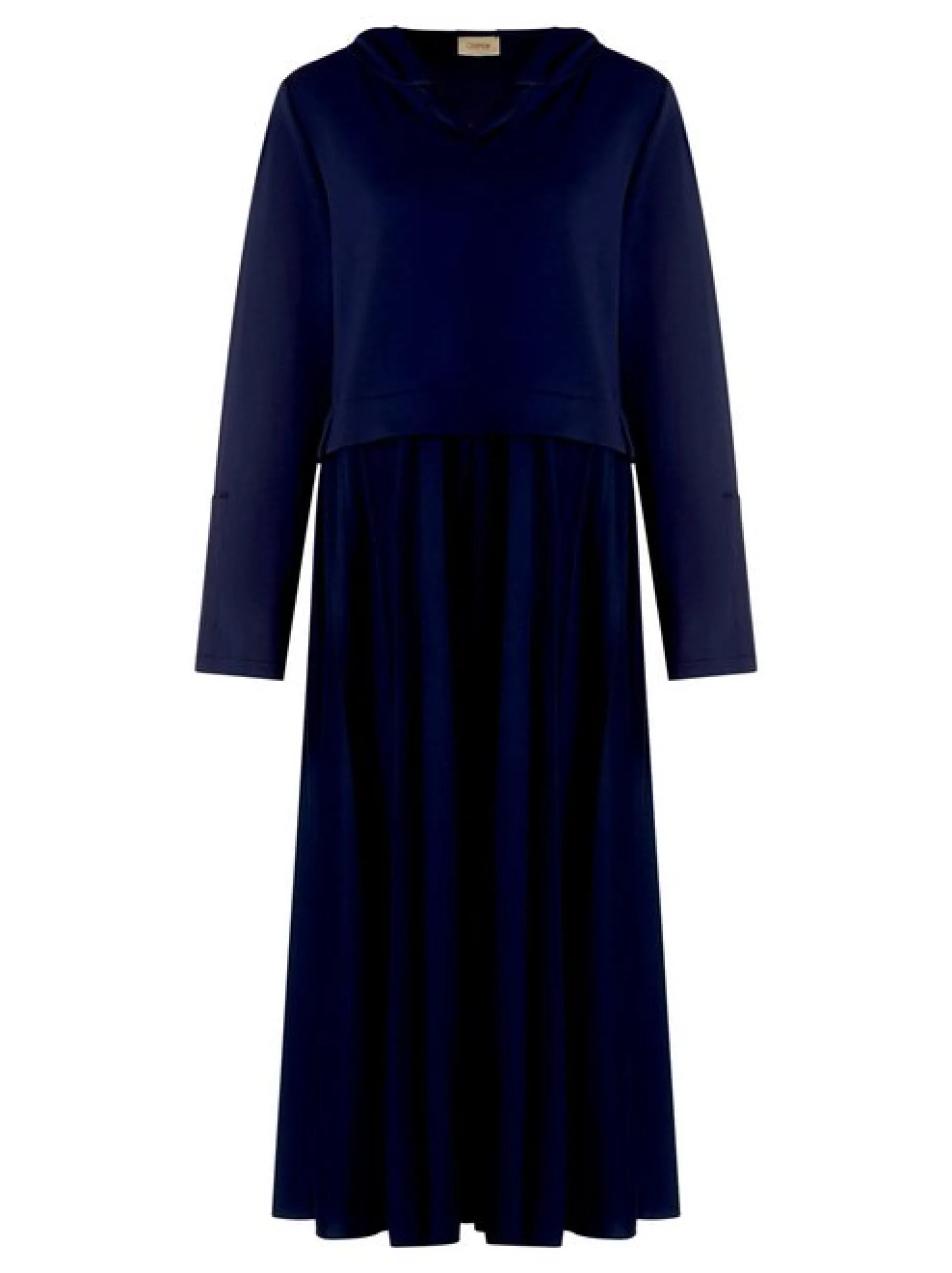 Cartoon Damen Casual-Kleid in marine royal