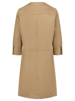 Cartoon Damen Casual-Kleid in braun camel