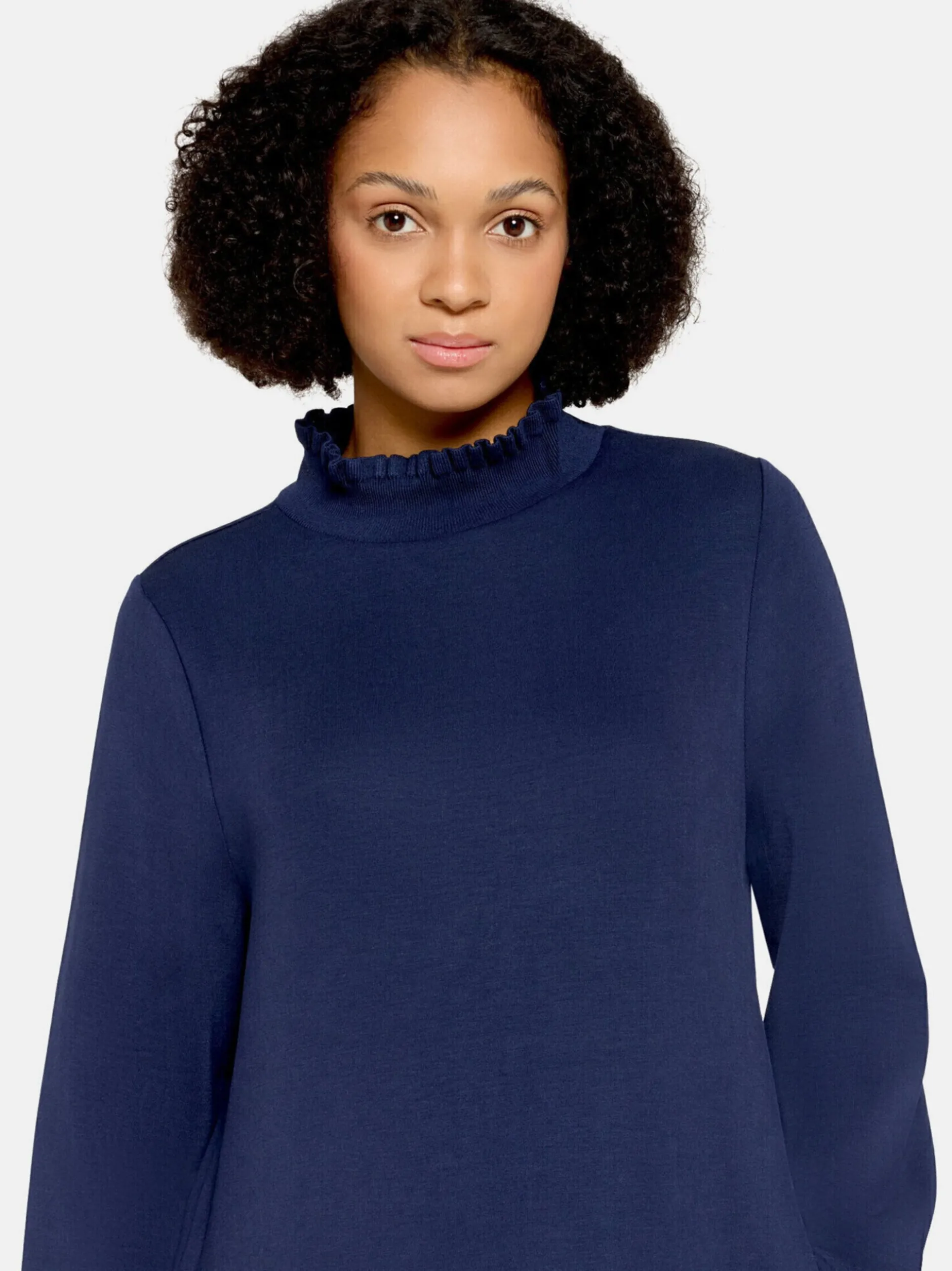Cartoon Damen Casual-Kleid in marine royal