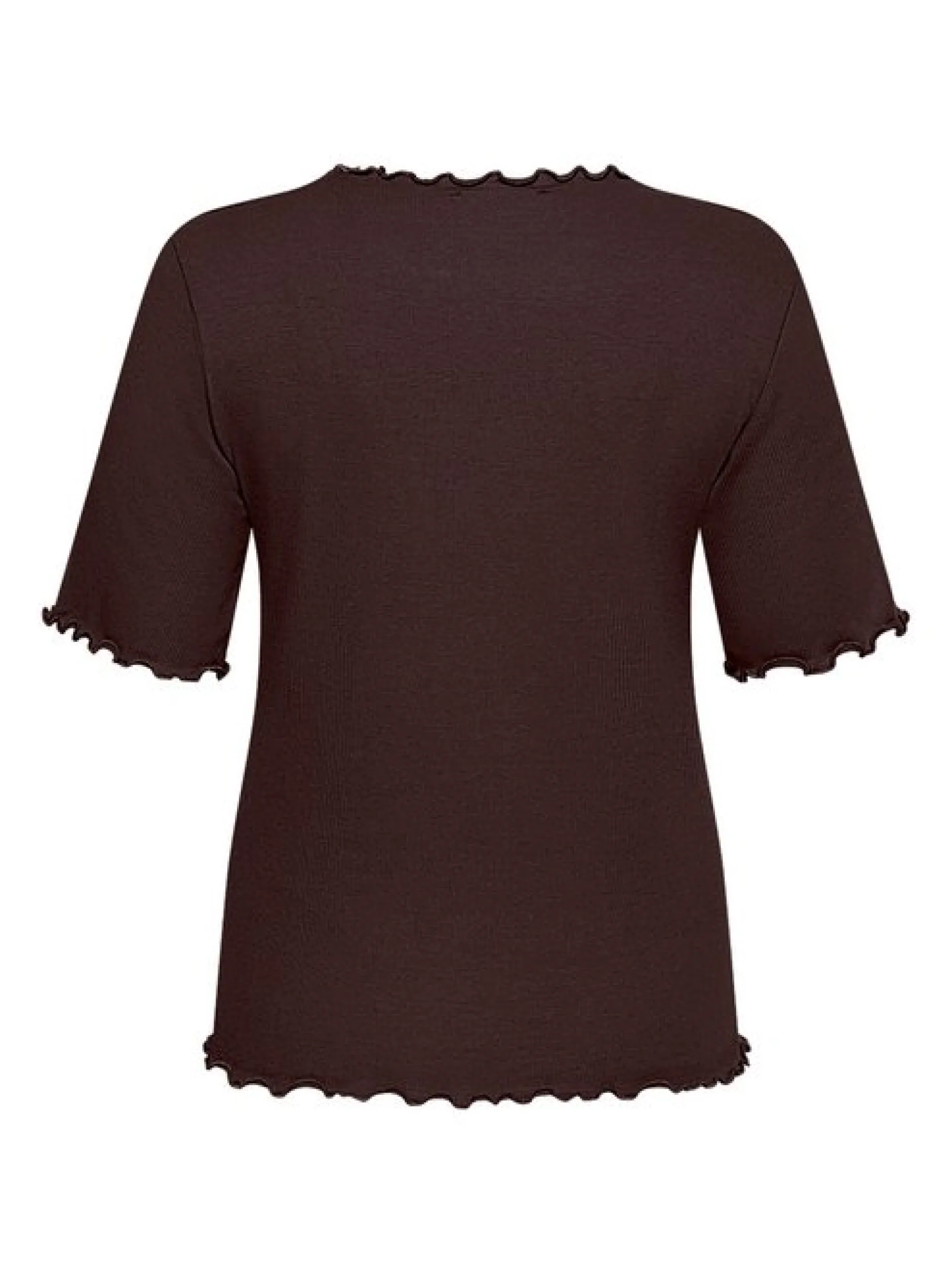 Cartoon Damen Halbarm-Shirt in braun