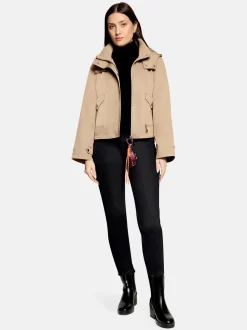Cartoon Damen Jacke in camel