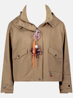 Cartoon Damen Jacke in camel