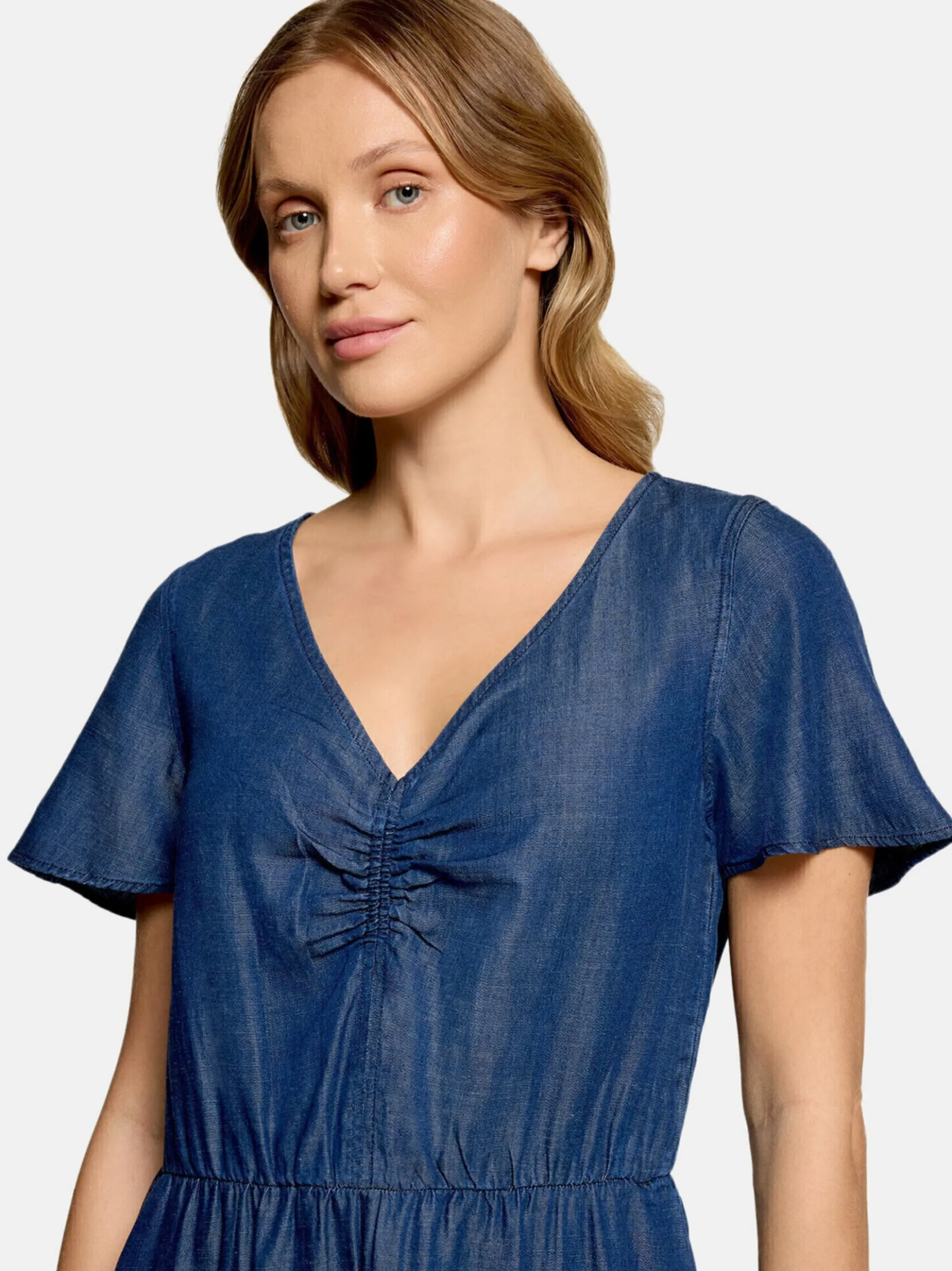 Cartoon Damen Kleid in denim