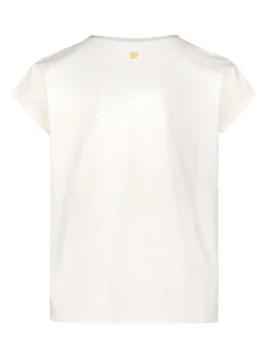 Cartoon Damen Kurzarmshirt in beige