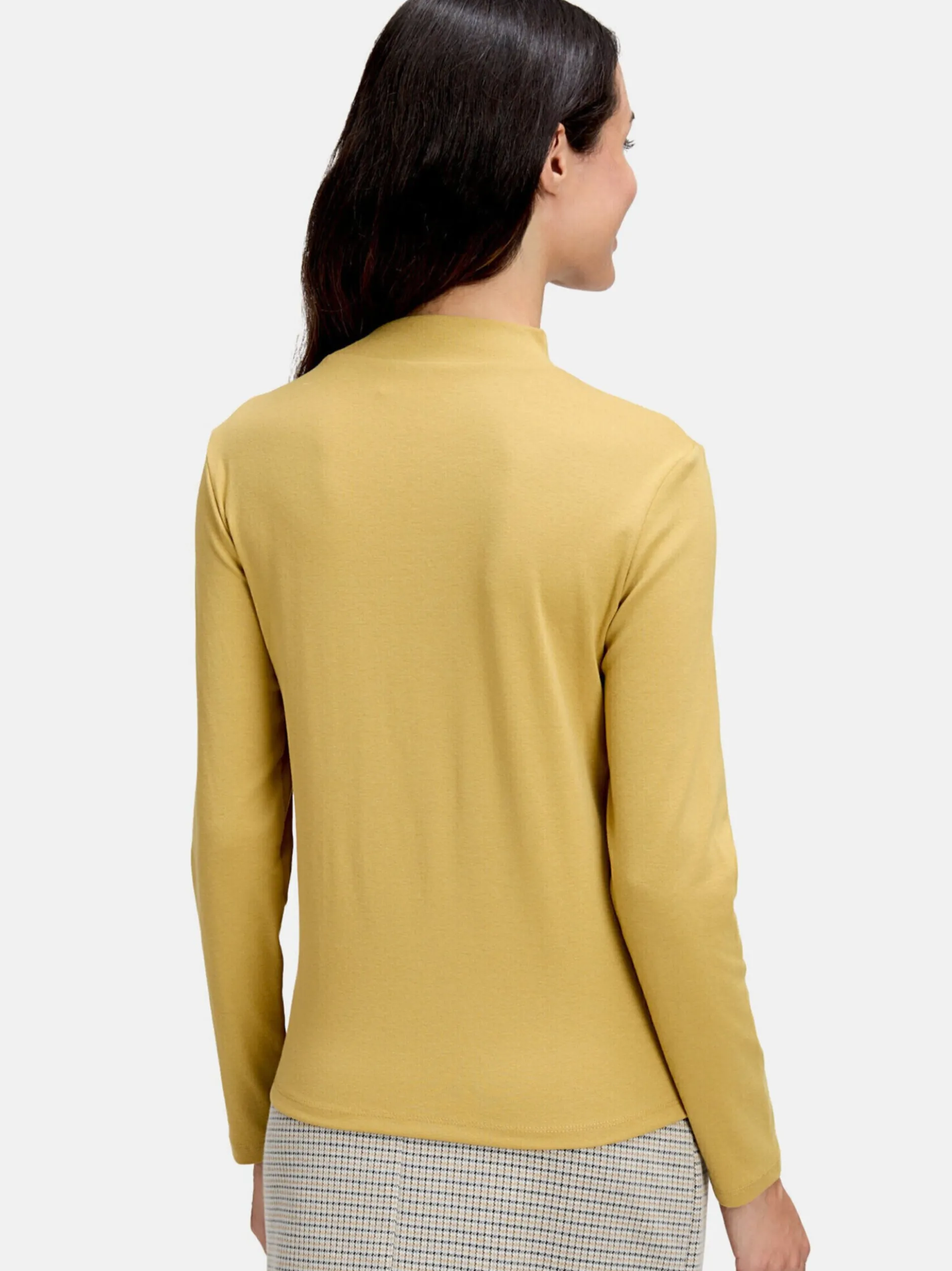 Cartoon Damen Langarm-Shirt in mais gold