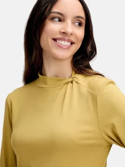 Cartoon Damen Langarm-Shirt in mais gold