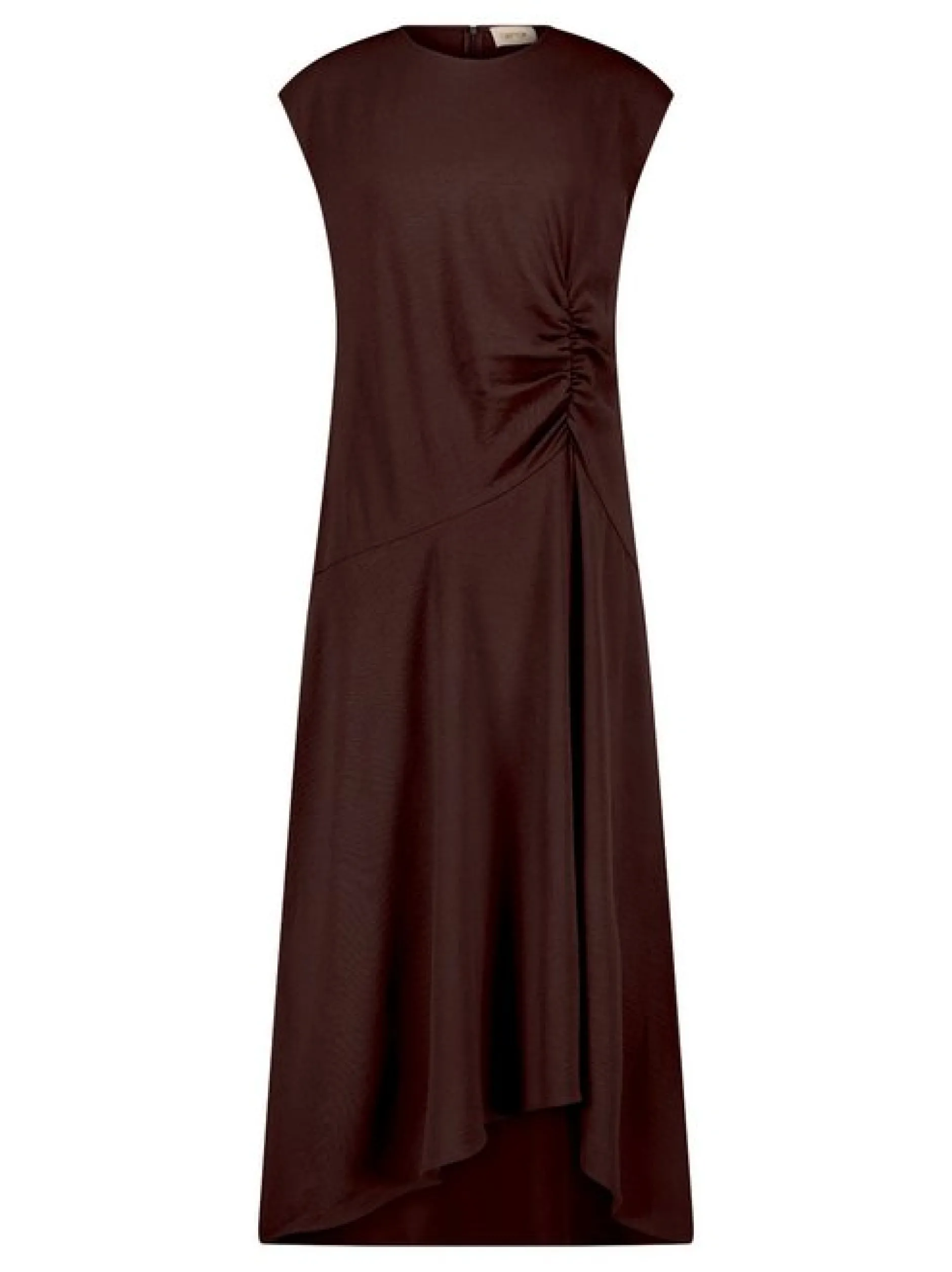 Cartoon Damen Midikleid in braun