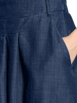 Cartoon Damen Midirock in denim - Länge: midi