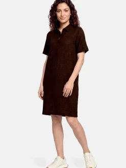 Cartoon Damen Polokleid in braun