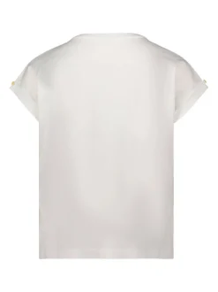 Cartoon Damen Printshirt in weiß mehrfarbig