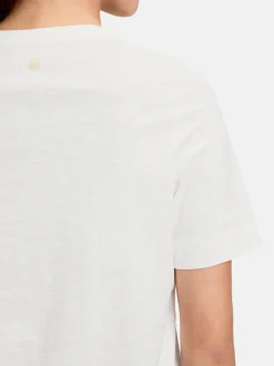 Cartoon Damen Printshirt in weiß mehrfarbig