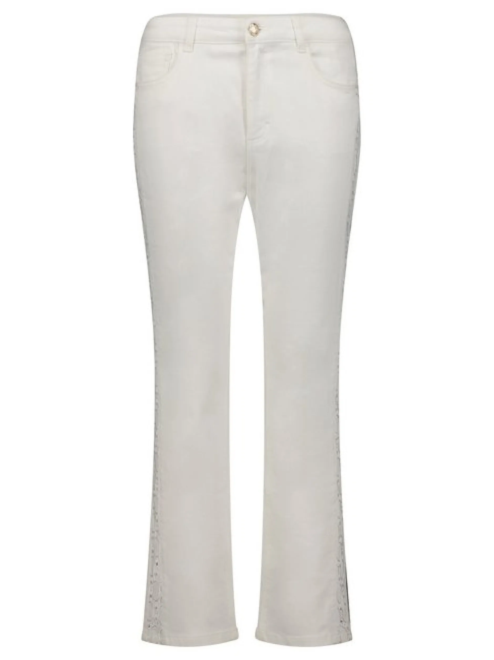 Cartoon Damen Regular Fit-Jeans in weiß