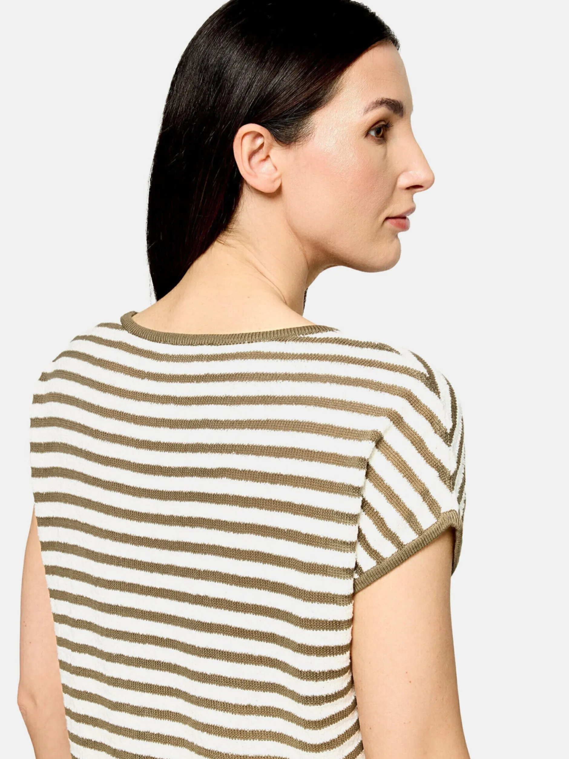 Cartoon Damen Shirt in weiß khaki