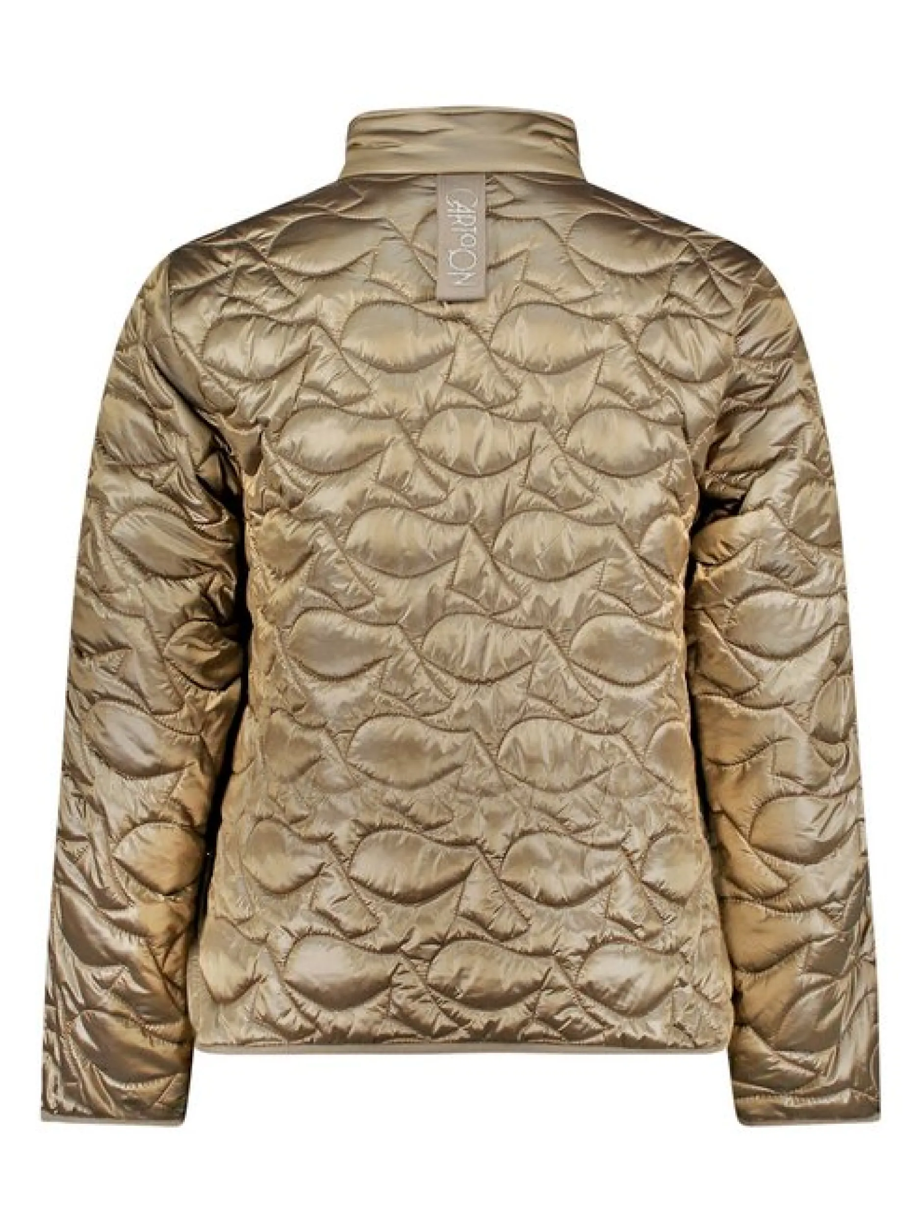 Cartoon Damen Steppjacke in schilf