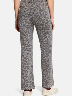 Cartoon Damen Stretch-Jeans in grau mehrfarbig