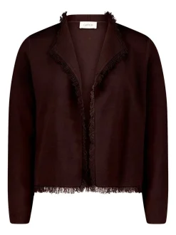 Cartoon Damen Strick-Cardigan in braun
